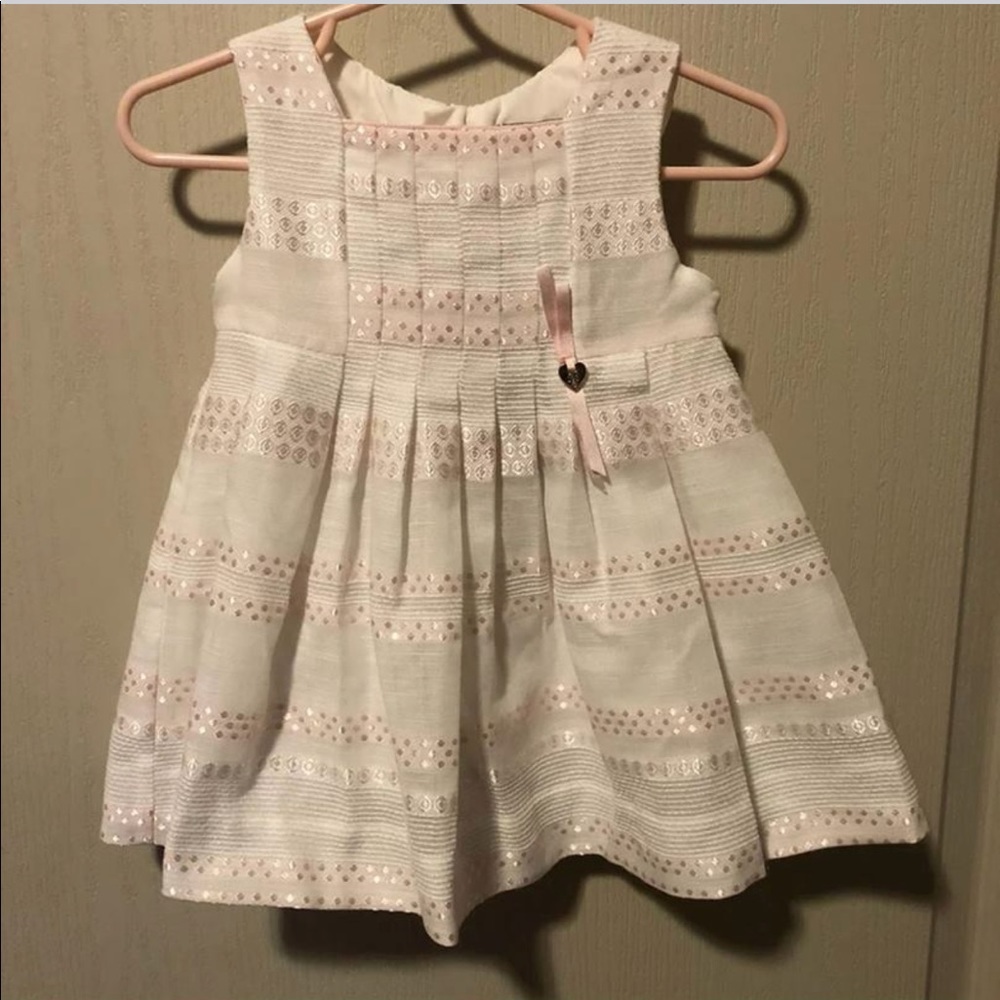 Mayoral white and pink dress 12m